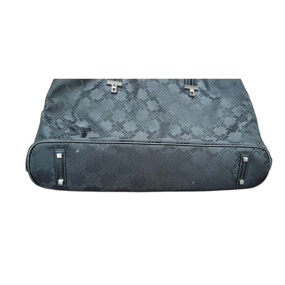 Tumi Signature Collection Handbag Tote Nylon w/Leather Trim Black - Picture 10 of 16